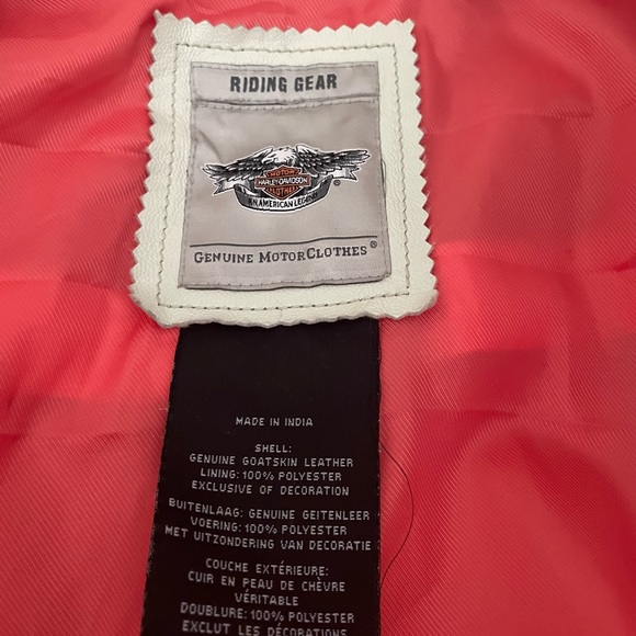 Womens Special Edition White Harley Davidson Leather Jacket. - Picture 2 of 4